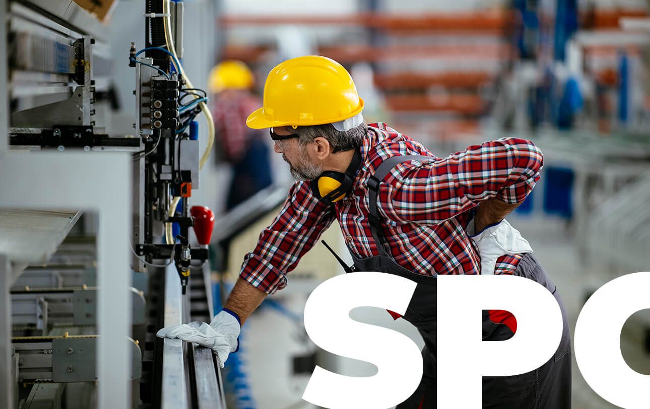 Worker with back pain at his employer - Workplace Wellness & Safety